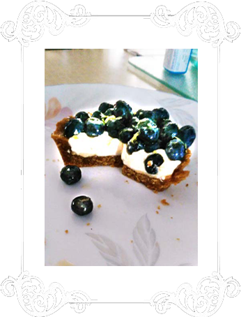 Blueberry Tart Sliced